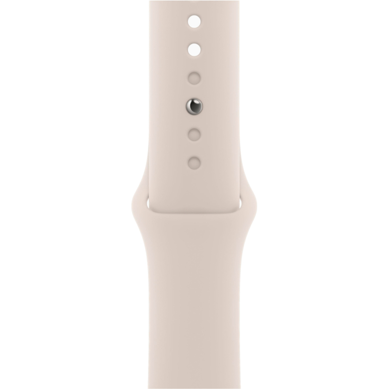 Apple Watch Series 9, 41 мм, корпус из алюминия цвета «сияющая звезда», спортивный ремешок цвета «си